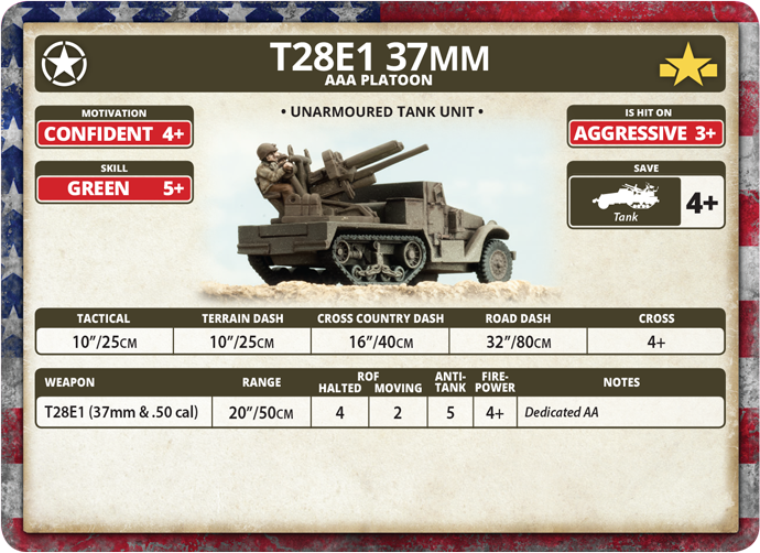 American T28E1 37mm AAA Platoon - UBX61