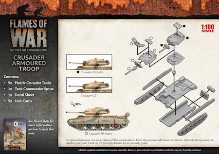 Crusader Armoured Troop (x5) - BBX39
