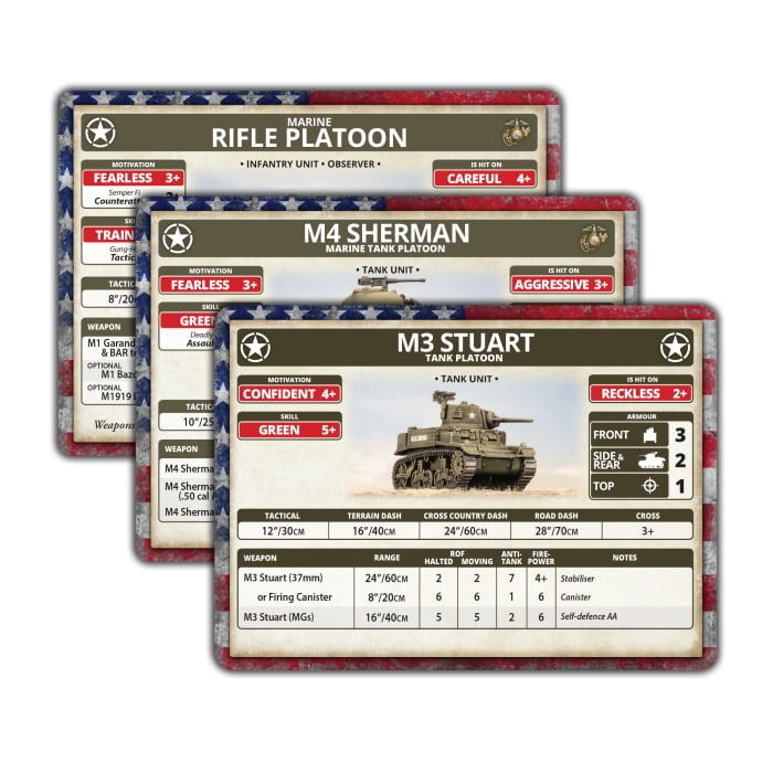 The Pacific: American Unit Cards - FW258UU