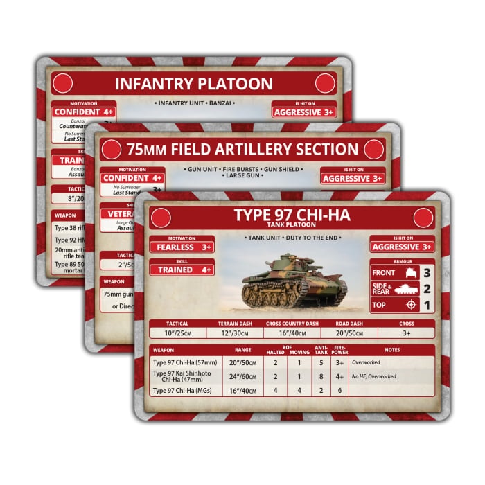 The Pacific: Japanese Unit Cards (x38 Cards) - Limited Edition - FW258JU