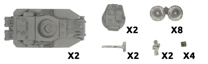 Boarhound Armoured Car Troop (x2) - BBX69