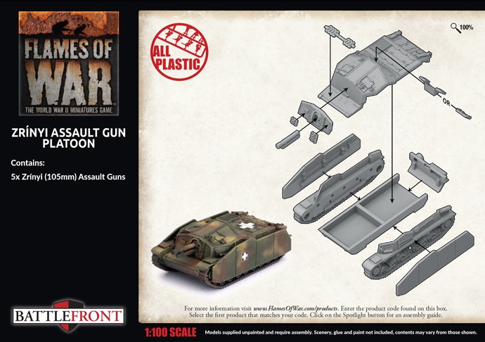 Zrinyi Assault Gun Platoon (x5) - HBX03