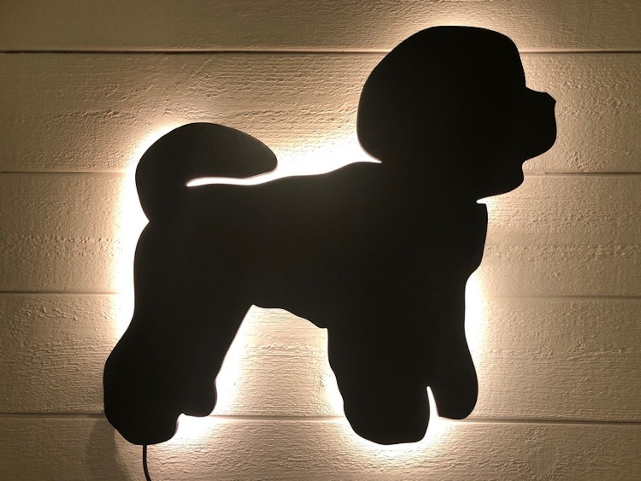 Vägglampa Bichon Frise