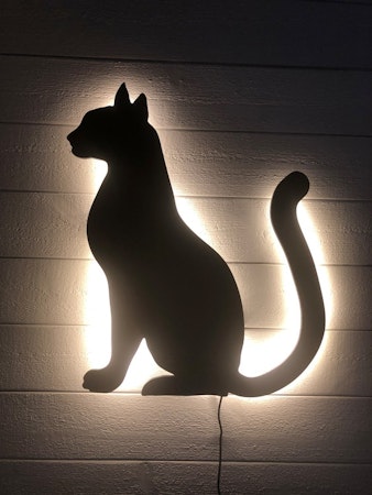 Vägglampa Katt