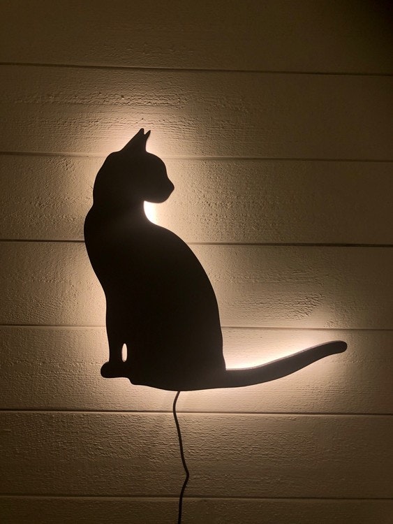 Vägglampa Katt