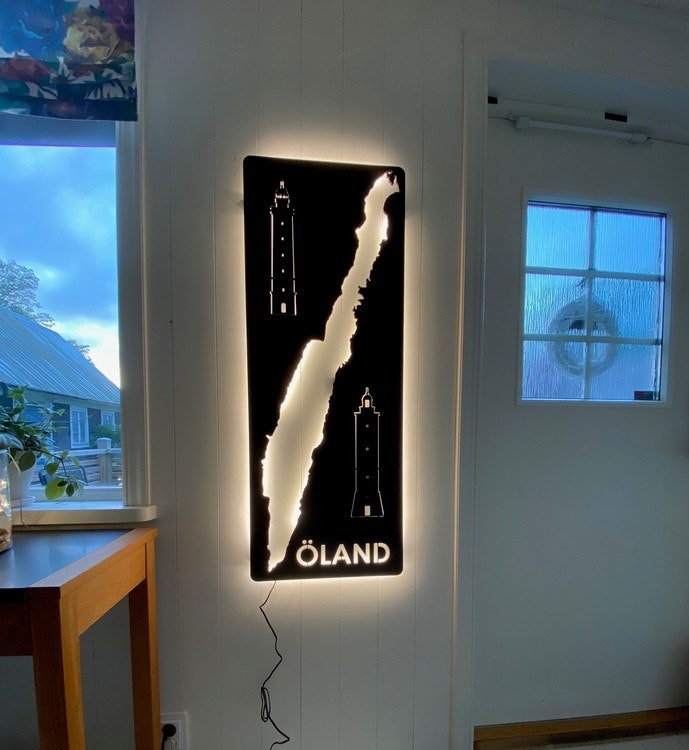 Vägglampa Öland med sina båda fyrar Stor