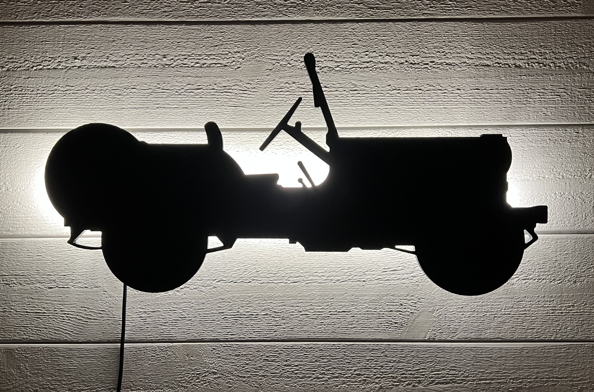 Vägglampa Bil Willys Jeep