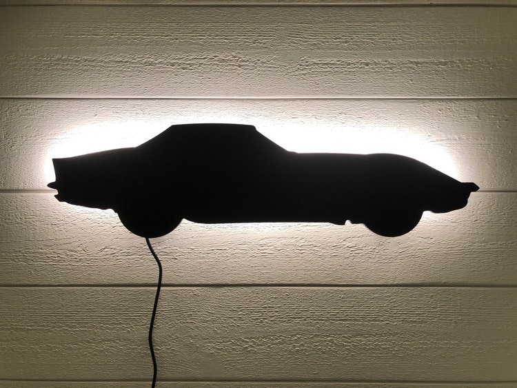 Vägglampa Bil Corvette