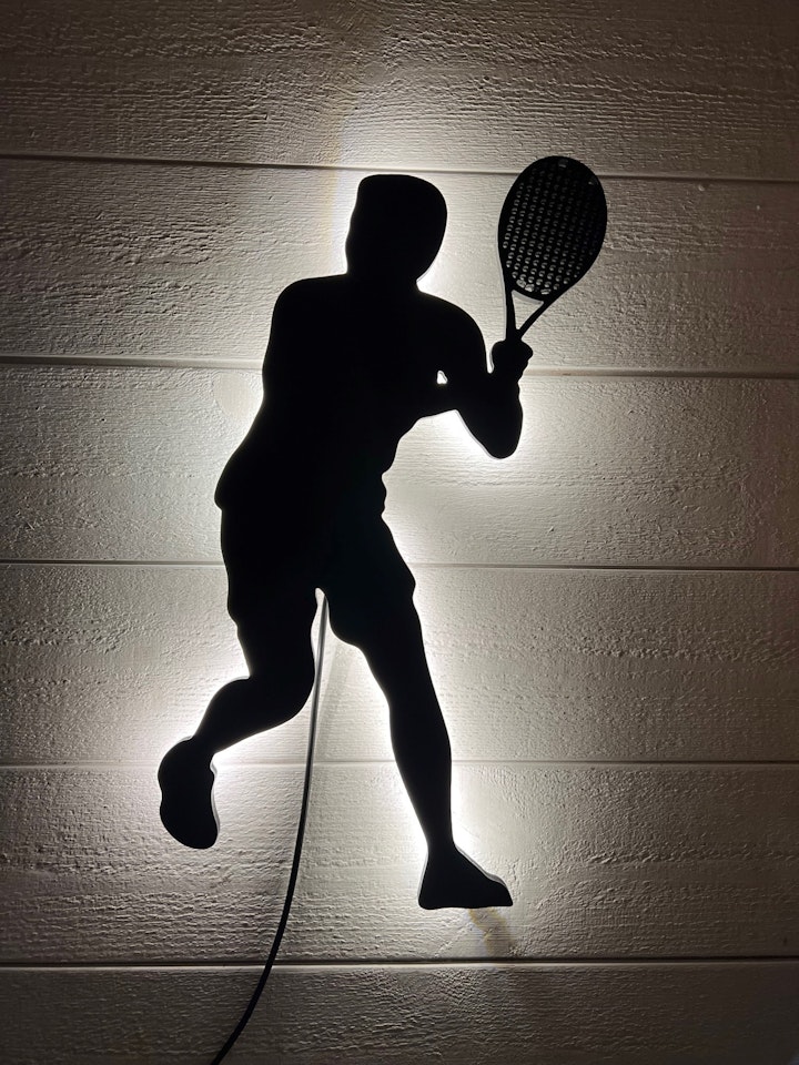 Vägglampa Tennisspelare