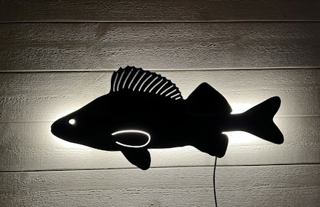 Vägglampa Fisk - ABBORRE