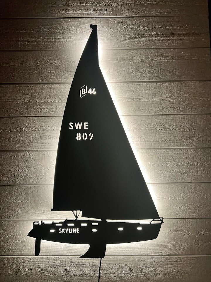 Vägglampa Segelbåt Bavaria 46