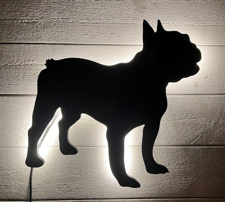 Vägglampa Fransk Bulldog