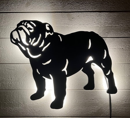Vägglampa Amerikansk Bulldog