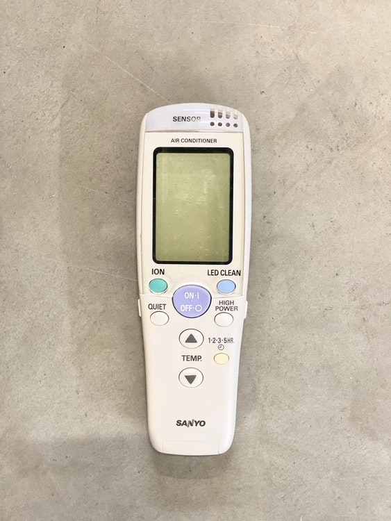 Sanyo Remote Control (RCS-4HVPDXS4EE) - Used Spare Parts for Air  Conditioners and Heat Pumps