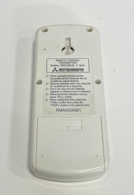 Mitsubishi Heavy Remote Control (RMA502A001)