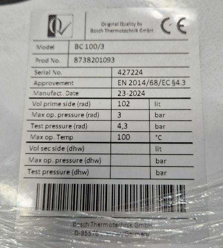 Bosch Accumulator Tank Part no. 6875417