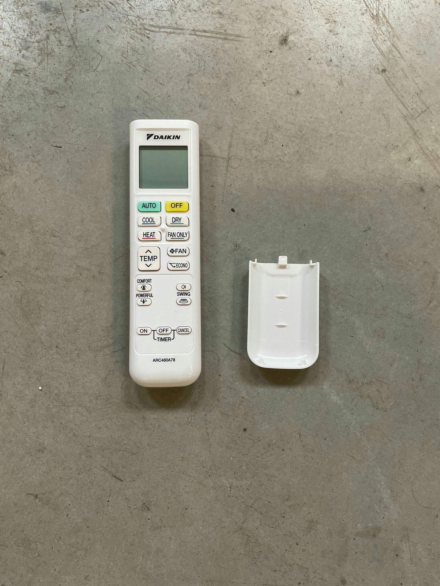 Daikin Remote Part no. ARC480A78