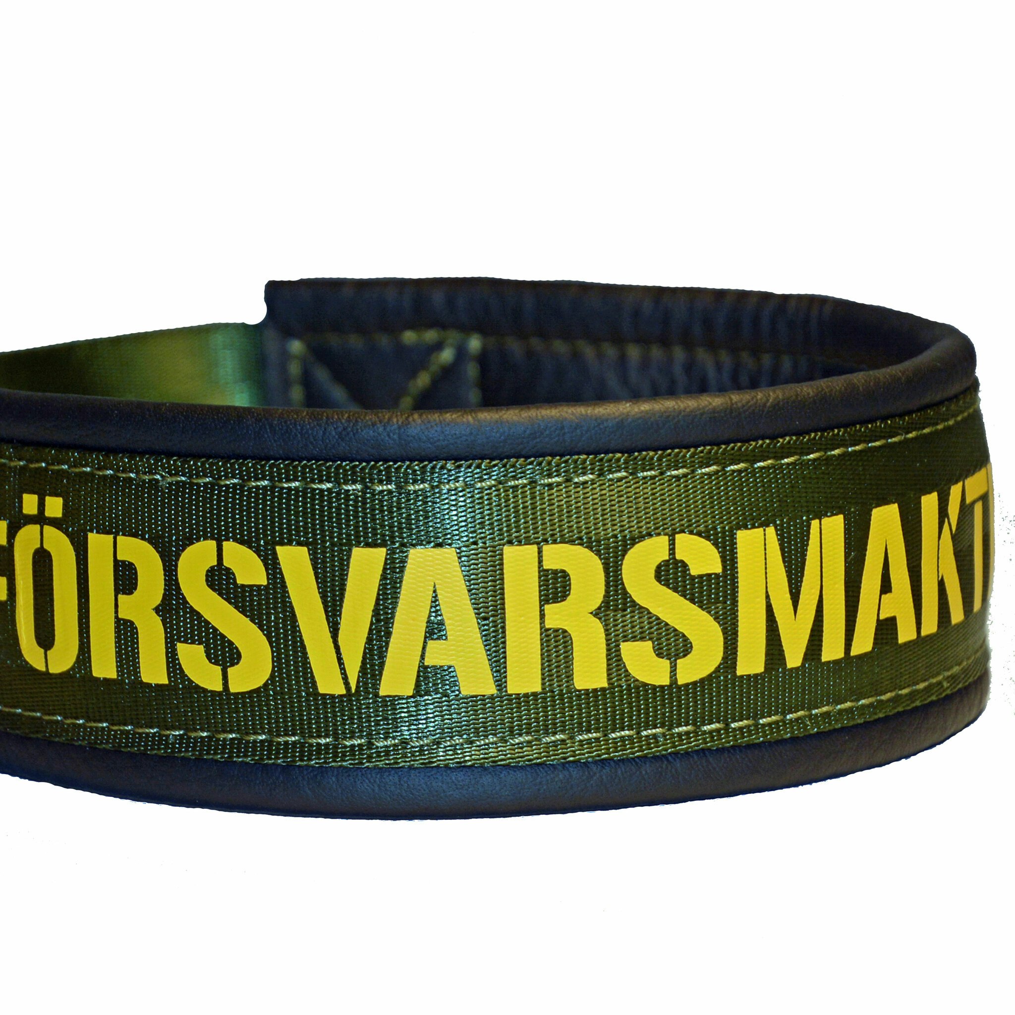 Försvarsmakten Halsband 5 cm bred med tryckt text