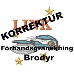 Korrektur (förhandsvisning på brodyren)