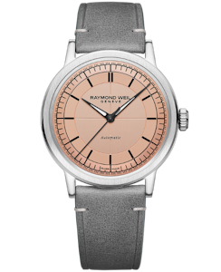 Raymond Weil Millesime Mens Automatic Skinn / Rosa 40mm