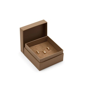 Mockberg Shiny Jolie Gold Combo Sett / Øreringer + kjede