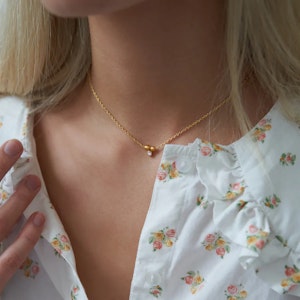 By Biehl Pebbles Necklace Pink / Gold
