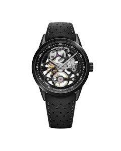 Raymond Weil Freelancer Mens Automatic Sort gummi / Sort Skeleton 42mm SKU   |   2785-BKR-20000