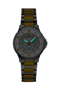 Certina DS-6 Lady Women watch ∙ Quartz ∙ Mother of pearl ∙ PVD coating ∙ 316L stainless steel ∙ Diamond(s) Reference: C039.251.12.116.00