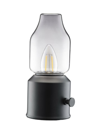 Lystra lampa IP44 Laddbar smoky