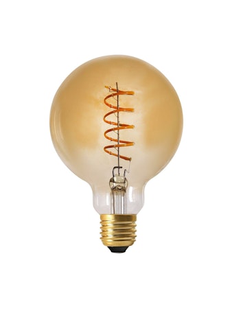 Elect Spiral LED Fil Globe Gold 95mm