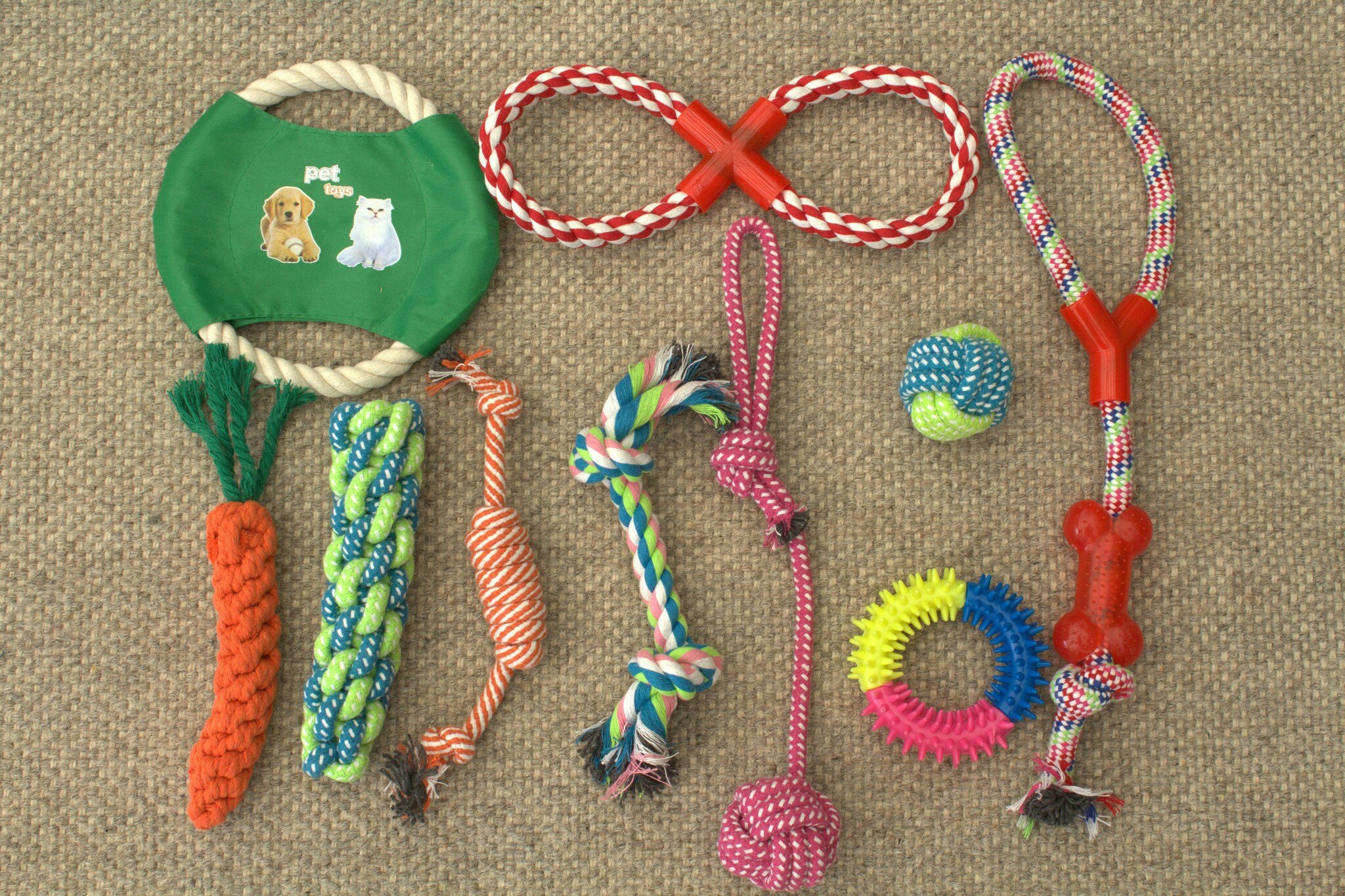 Hundleksaker set 10st