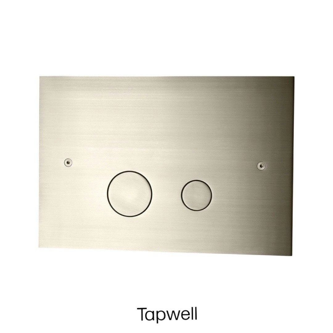 TAPWELL - Spolplatta DUO112 Brushed Nickel