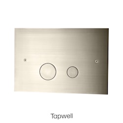 TAPWELL - Spolplatta DUO112 Brushed Nickel