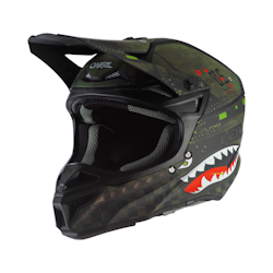O'NEAL 5 SRS Warhawk Helmet Black/Green