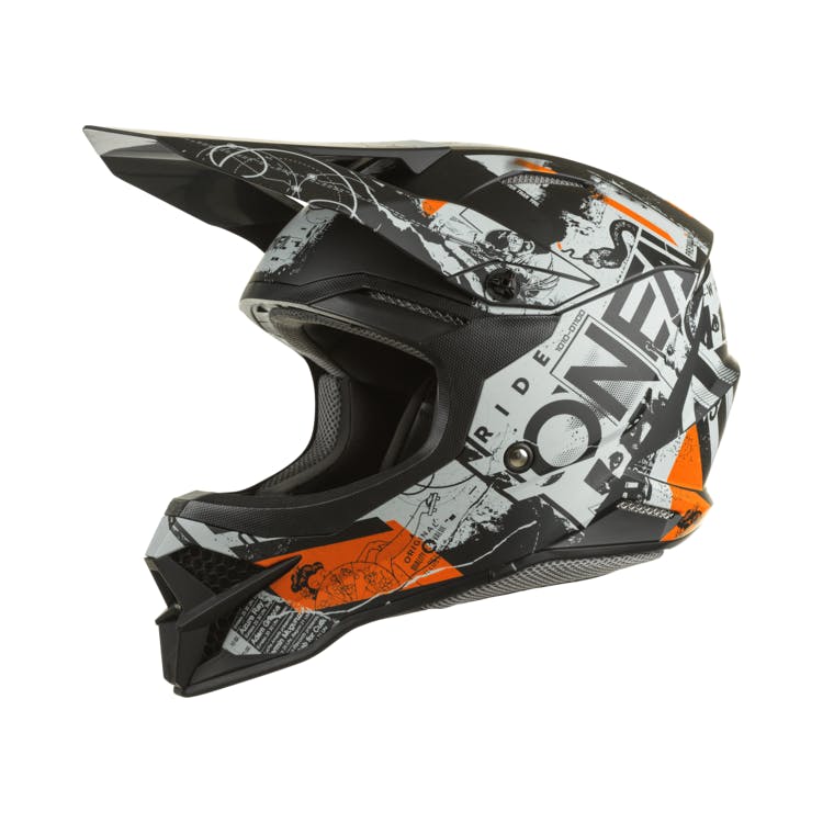 O'NEAL 3SRS Helmet SCARZ Black/Gray/Orange