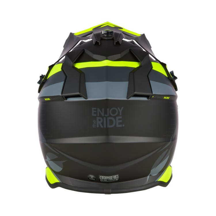 O'NEAL 2SRS Helmet SPYDE Black/Gray/Neon Yellow