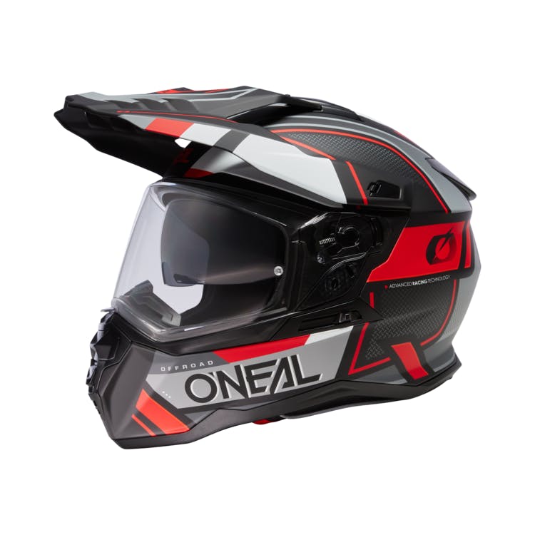 O'NEAL D-SRS Helmet SQUARE Black/Gray/Red