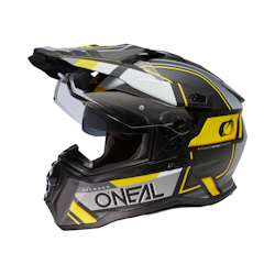 O'NEAL D-SRS Helmet SQUARE Black/Gray/Neon Yellow