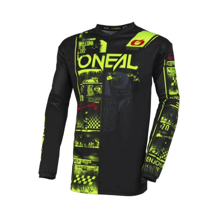 O'NEAL ELEMENT Jersey ATTACK Black/Neon Yellow