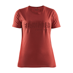 BLÅKLÄDER T-shirt 3D Dam Bränd Röd