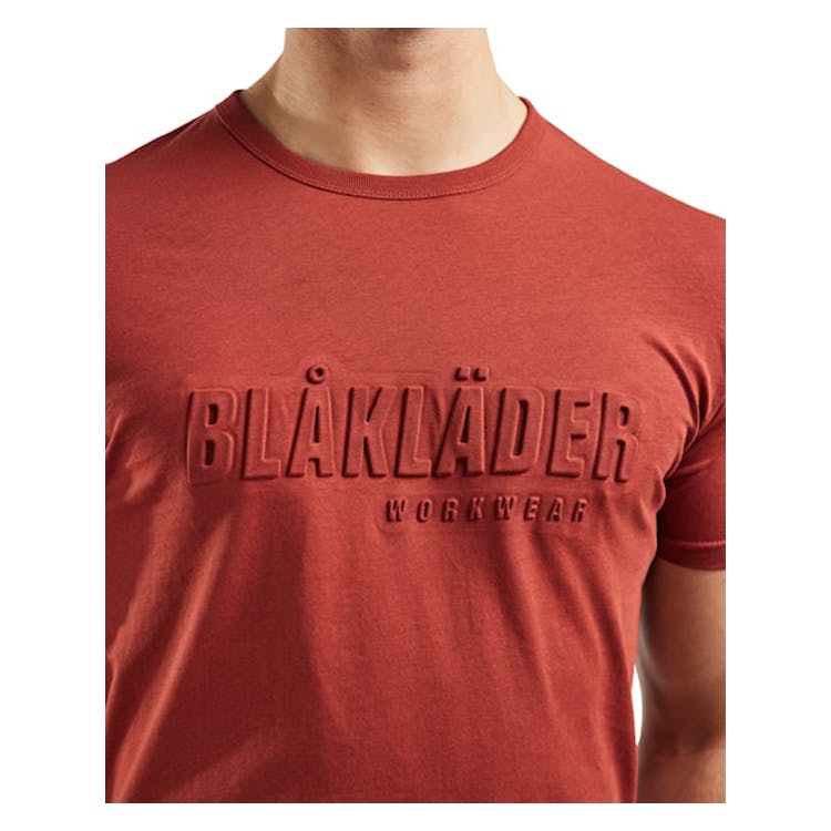 BLÅKLÄDER T-shirt 3D Bränd Röd