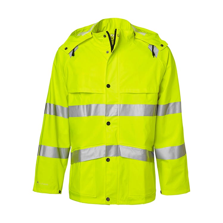 TOPSWEDE 9394 Rain Jacket Hi-Vis Fluorescent yellow