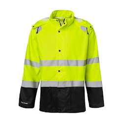 TOPSWEDE 180 Rain Jacket Hi-Vis Fluorescent yellow/black