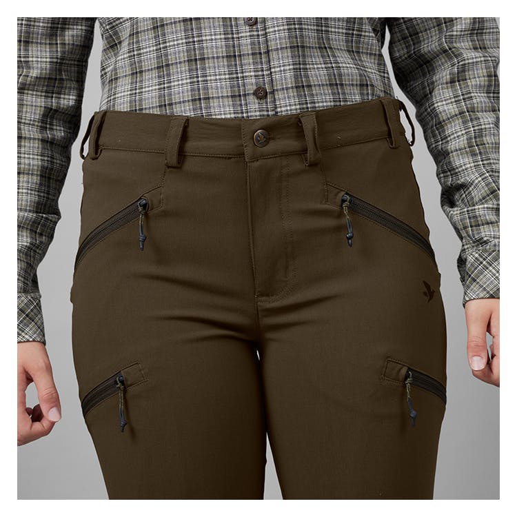 SEELAND Larch Stretch Trousers Women Pine green