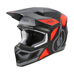 O'NEAL 3SRS Helmet Vision Black/Red/Gray