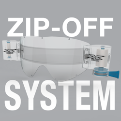 EKS Zip-Off System for GOX goggle