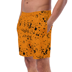 Badshorts - Splatter - Orange/svart