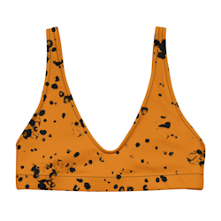 Bikini Top - Splatter - Orange/Svart