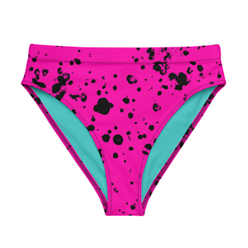 Bikinitrosa - Splatter - Cerise/Svart