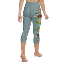 Yoga Capri Leggings - Kurbits - Dalablå